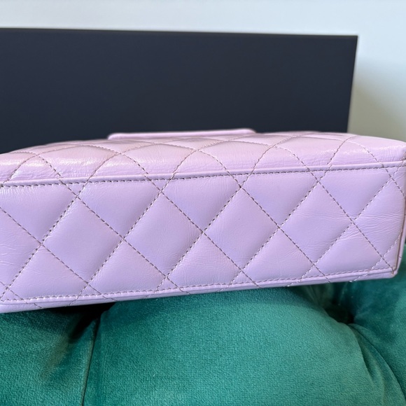 Chanel nano Kelly shopper lilac pink - Picture 4 of 7